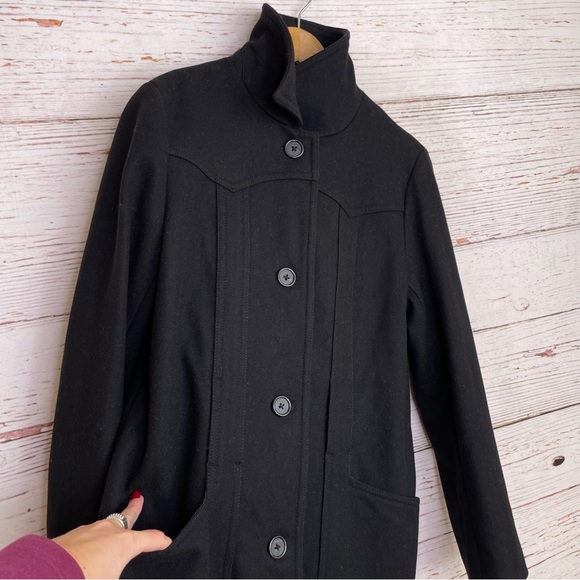 J. Crew black wool pea coat - Picture 10 of 12